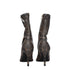 Stella McCartney Women's Brown Python Print Eco Leather Mid Heels Ankle Boots